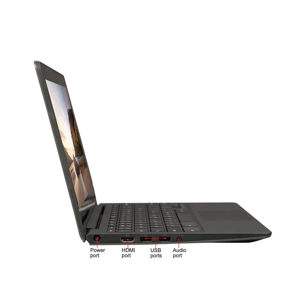 Dell 3180 Chromebook 11" Intel Celeron N3060 1.6GHz 4GB RAM, 16GB Solid State Drive, Chrome OS - Refurbished - Image 2