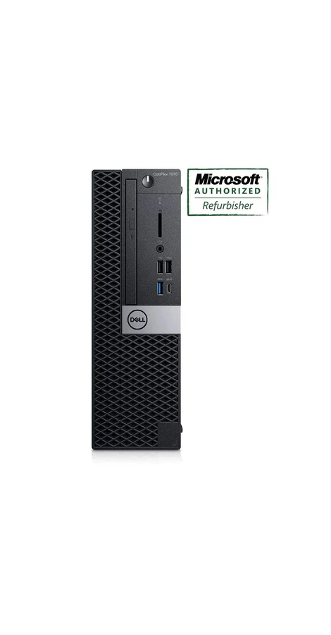 Dell OptiPlex 7070 SFF Intel Core i5-9500 3.0GHz, 16GB RAM, 256GB Solid State Drive, DVDRW, Windows 10 Pro - Refurbished - Image 2