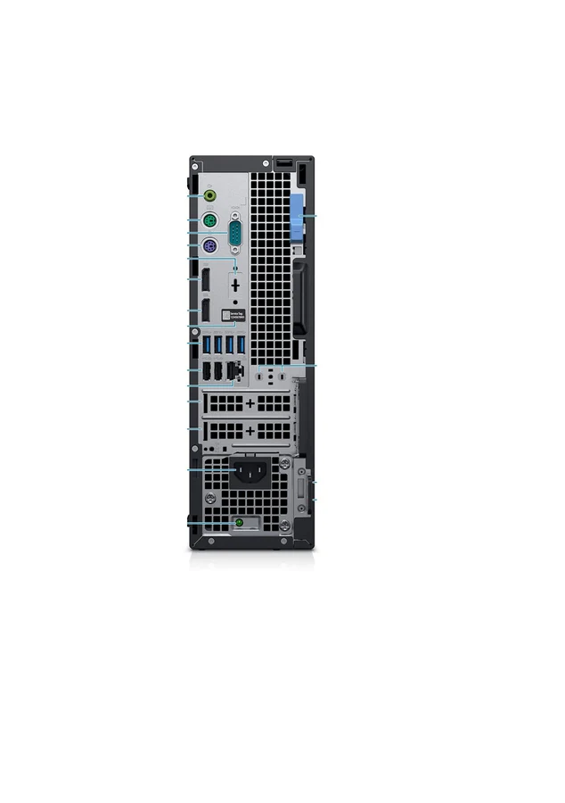 Dell OptiPlex 7070 SFF Intel Core i5-9500 3.0GHz, 16GB RAM, 256GB Solid State Drive, DVDRW, Windows 10 Pro - Refurbished - Image 3