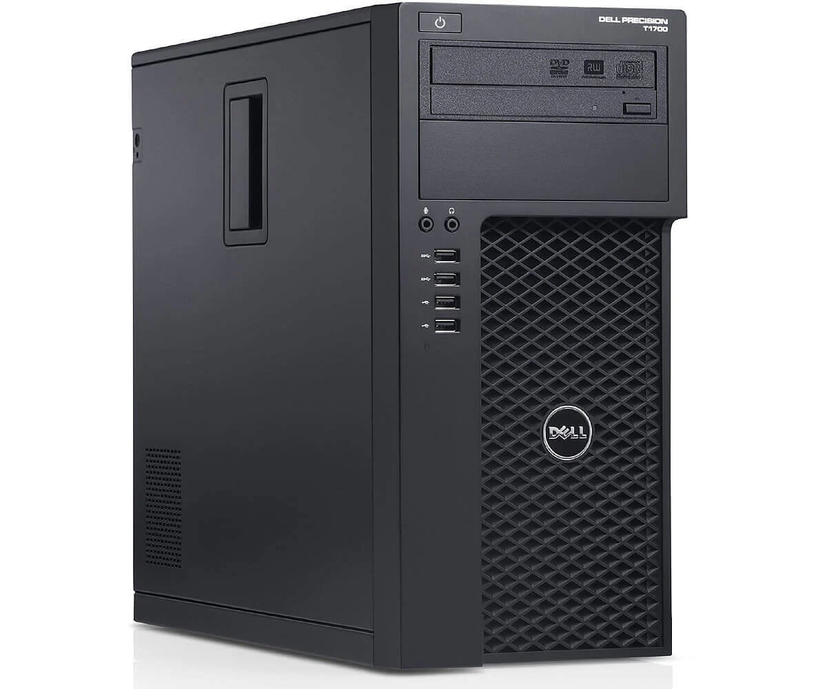 Dell T1700 Tower Intel i5- 4570, 3.2GHz 16GB RAM 256GB SSD DVD Win10Pro - Refurbished