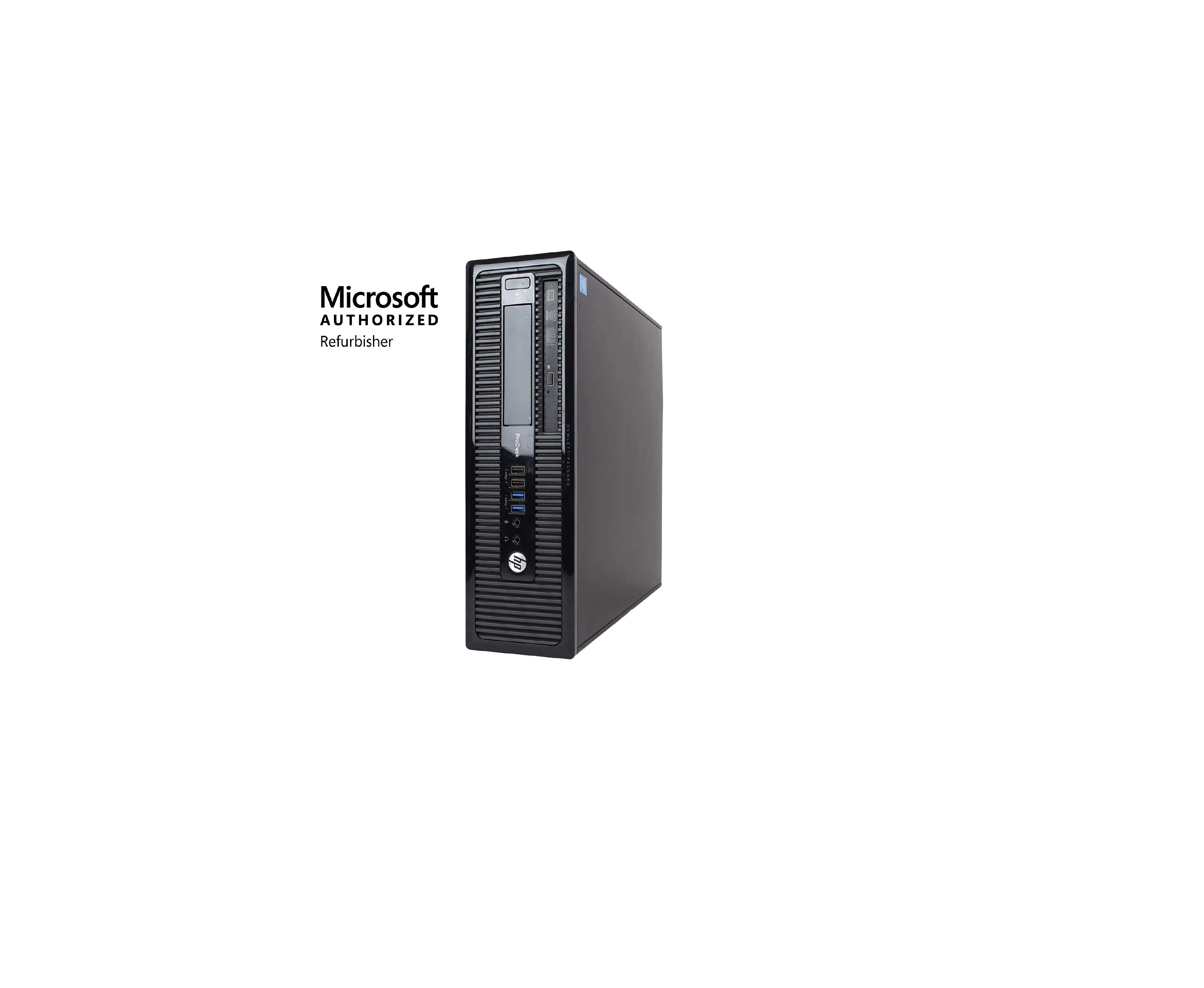 HP ProDesk 400 G1 SFF Desktop i5-4570 3.2GHz, 8GB RAM, 500GB Hard Disk Drive, DVD, Windows 10 Pro - Refurbished