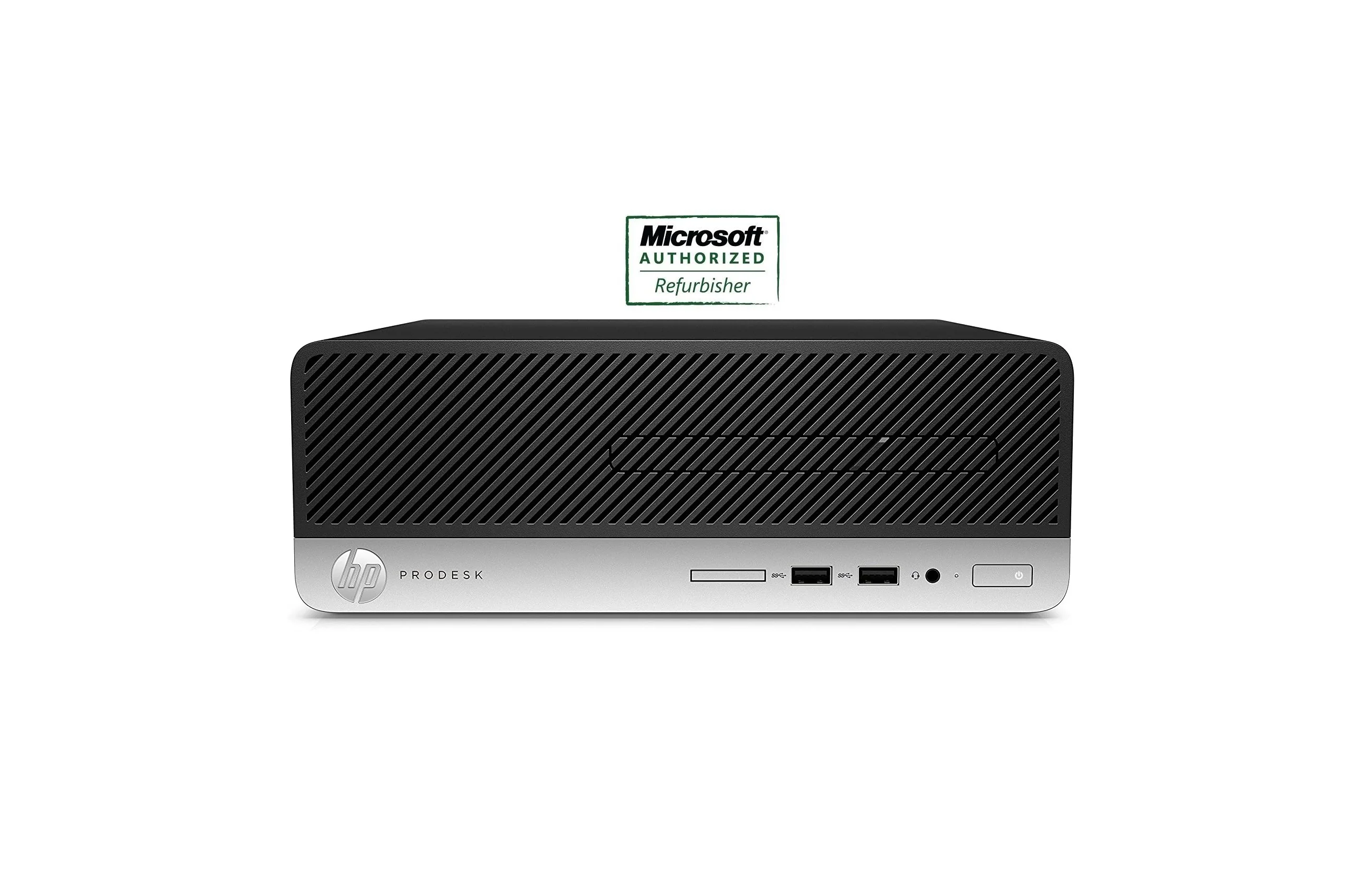 HP ProDesk 400 G4 SFF Desktop i5-7400 3.2GHz, 8GB RAM, 256GB Solid State Drive, Windows 10 Pro - Refurbished