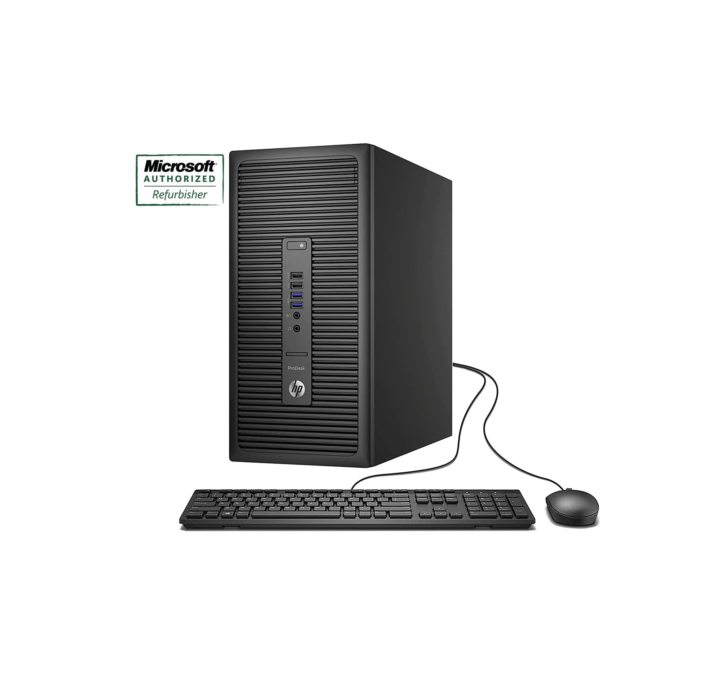 HP ProDesk 600 G2 Tower Desktop i5-6400 2.7GHz, 8GB RAM, 120GB Solid State Drive, DVD, Windows 10 Pro - Refurbished