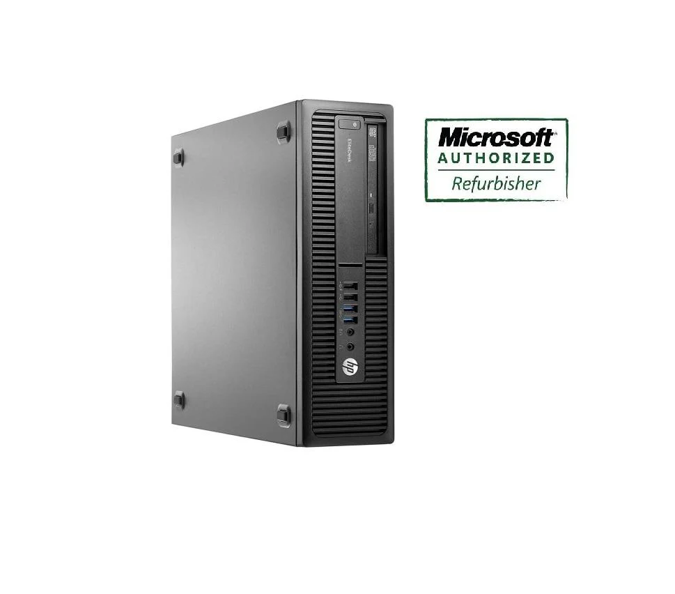 HP EliteDesk 800 G2 SFF Desktop i7-6700, 3.4GHz, 32GB RAM, 1TB Solid State Drive, Windows 10 Pro - Refurbished