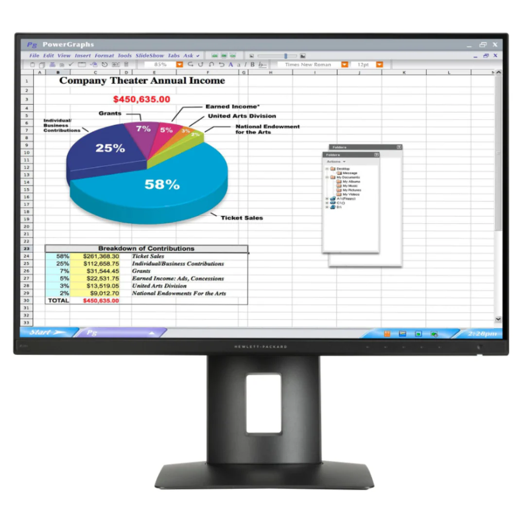 HP Z24n 23.8-inch - LCD Monitor - Refurbished, Grade A