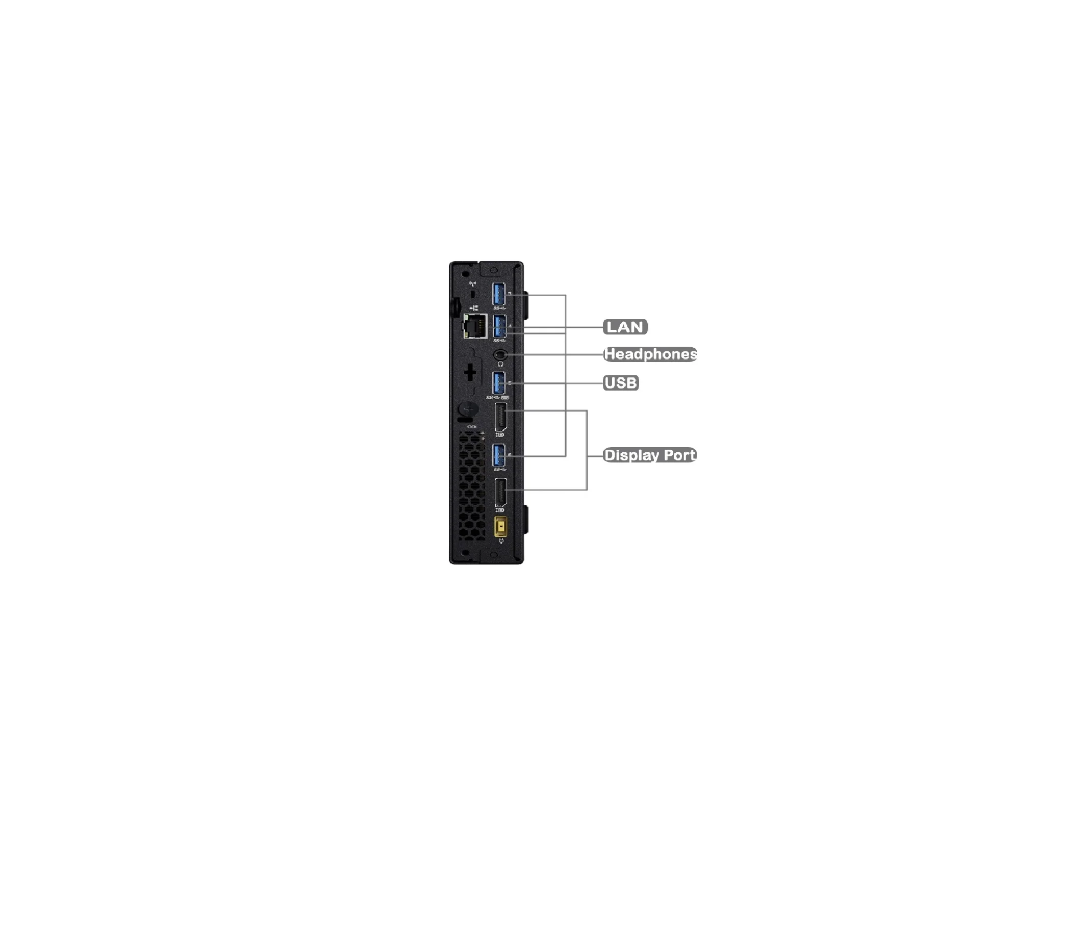 Lenovo M700 Tiny i5-6500T 2.50GHz 8GB RAM 512GB Solid State Drive Windows 10 Pro - Refurbished - Image 3